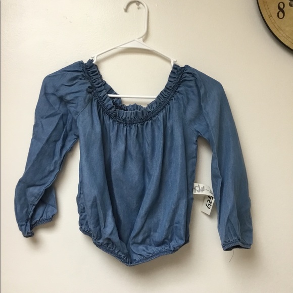 Brandy Melville Tops - Brandy Melville sample rare denim Maura blouse new